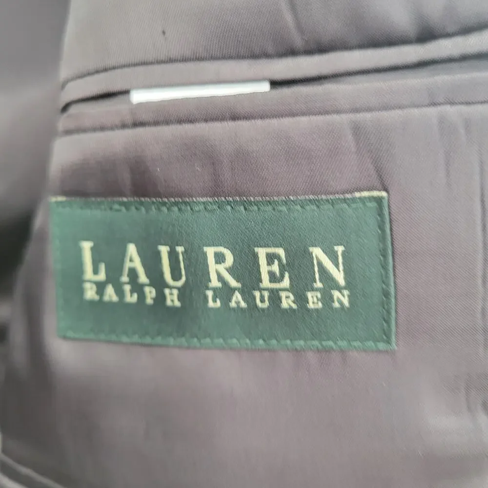 Lauren Ralph Lauren 100% wool gray sports jacket blazer suit size 40L
